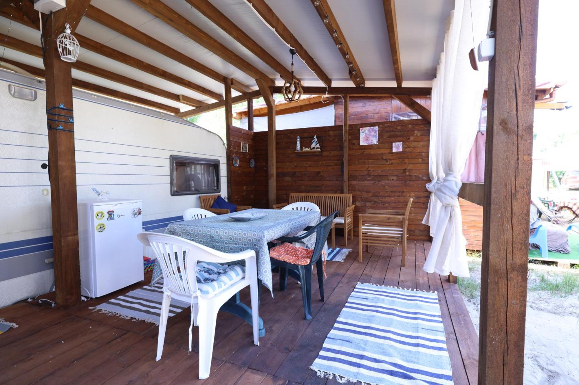 Sea Caravan On The Beach Kiten  Exterior photo
