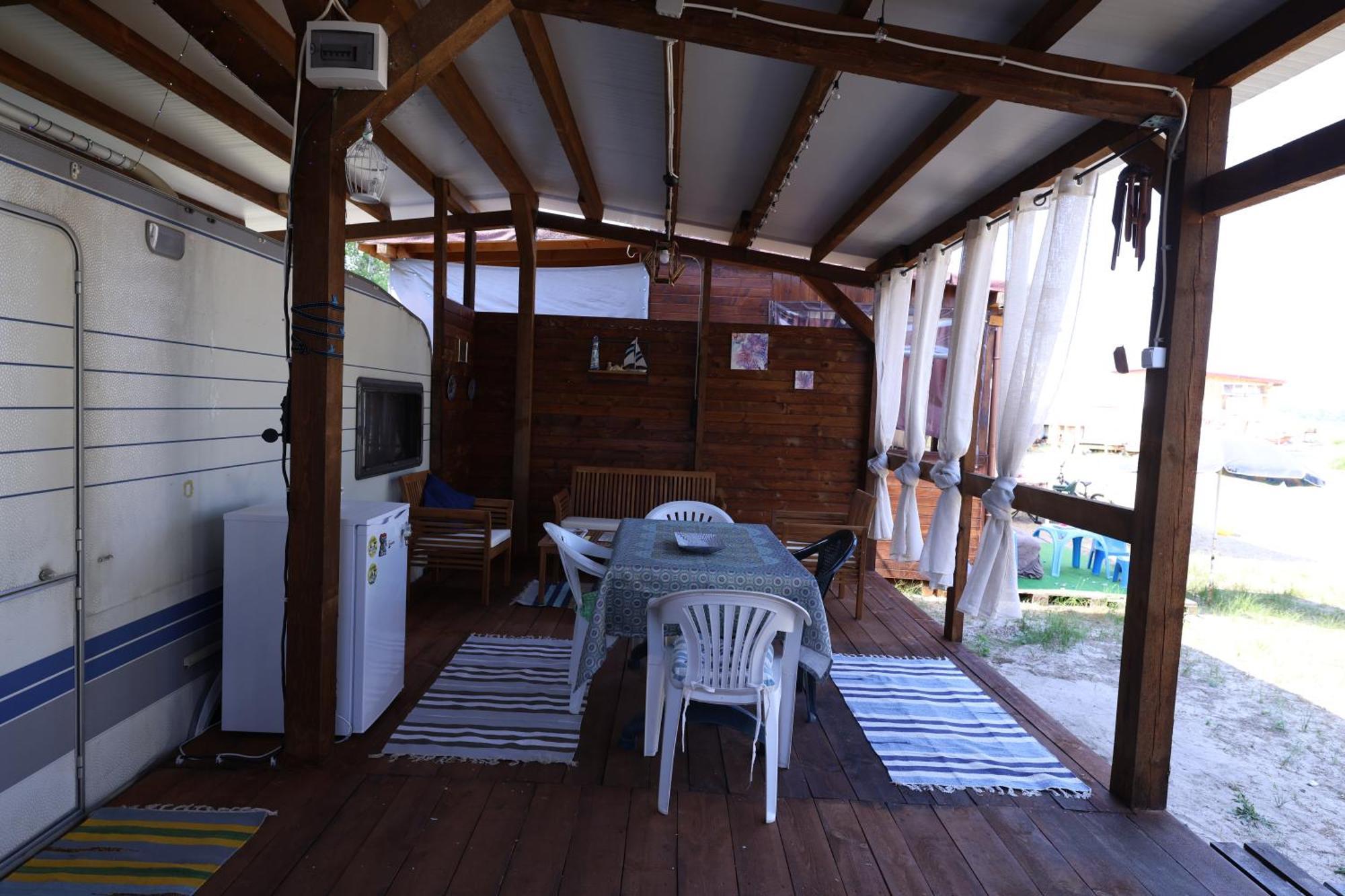 Sea Caravan On The Beach Kiten  Exterior photo
